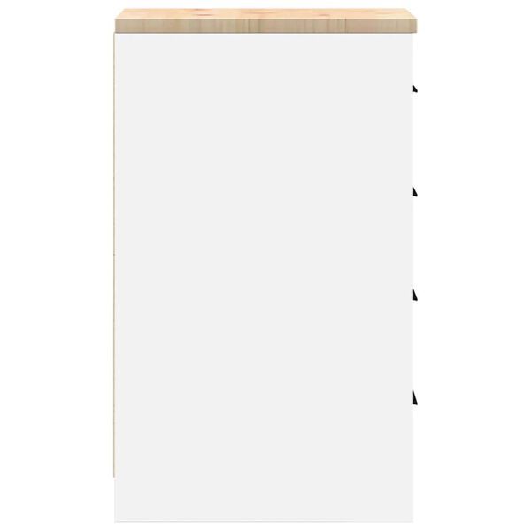 vidaXL Armoire de rangement de garage blanc 30x51x85 cm bois de pin