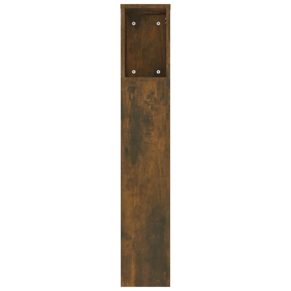 vidaXL Armoire de tête de lit Chêne fumé 180x18,5x104,5 cm