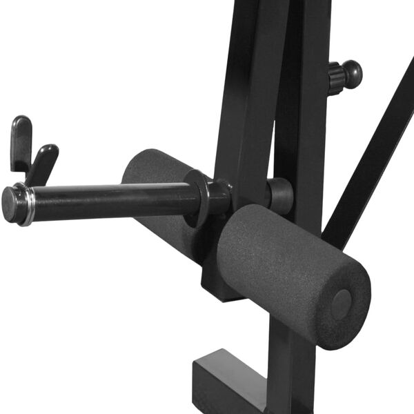 vidaXL Banc de musculation noir
