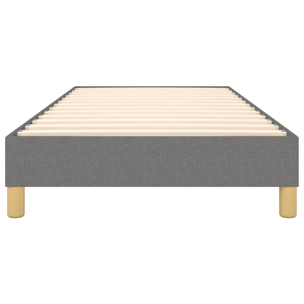 vidaXL Cadre de lit sans matelas gris foncé 80x200 cm tissu